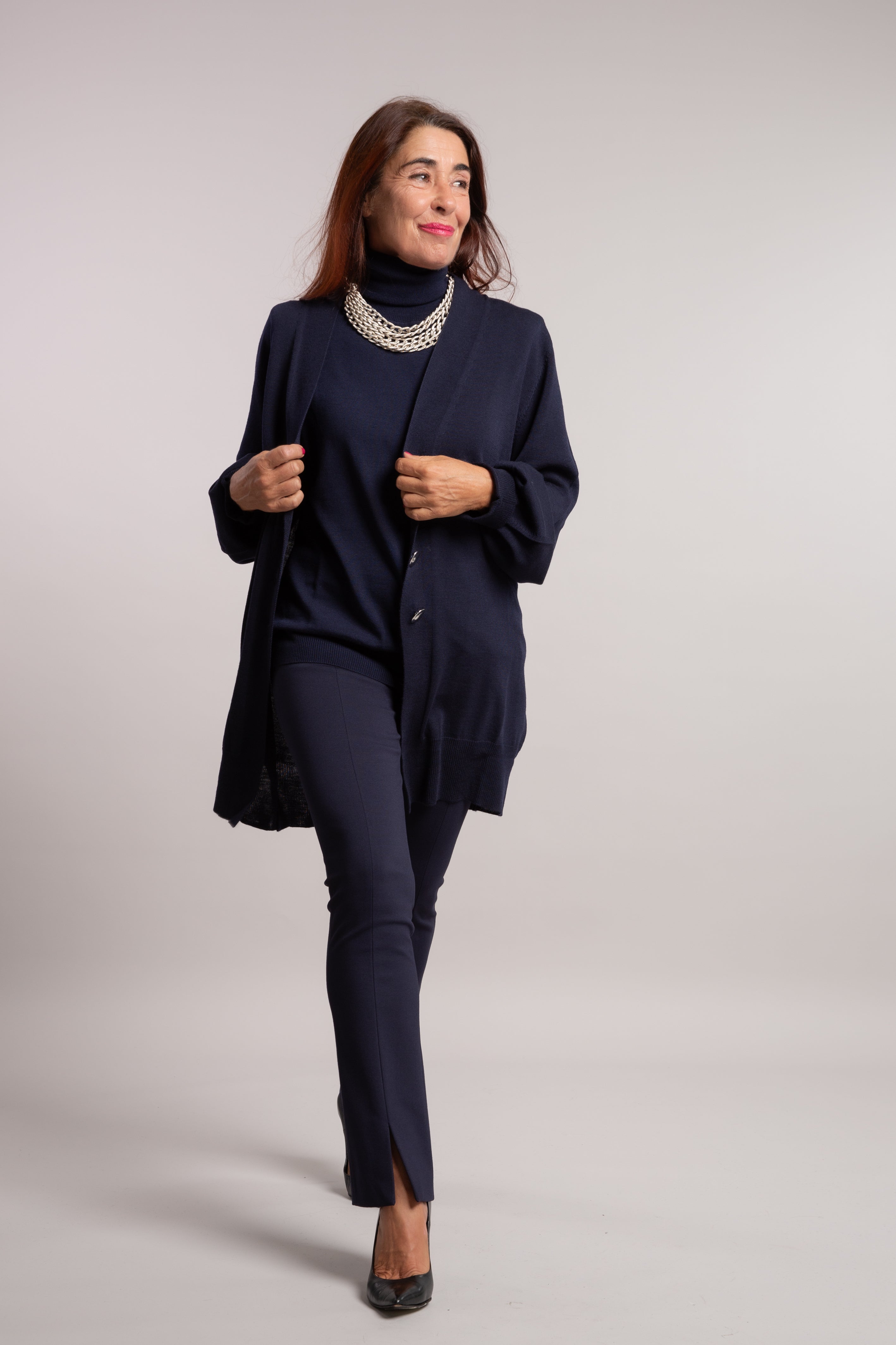 PANTALONE CON SPACCO LIVIANA CONTI