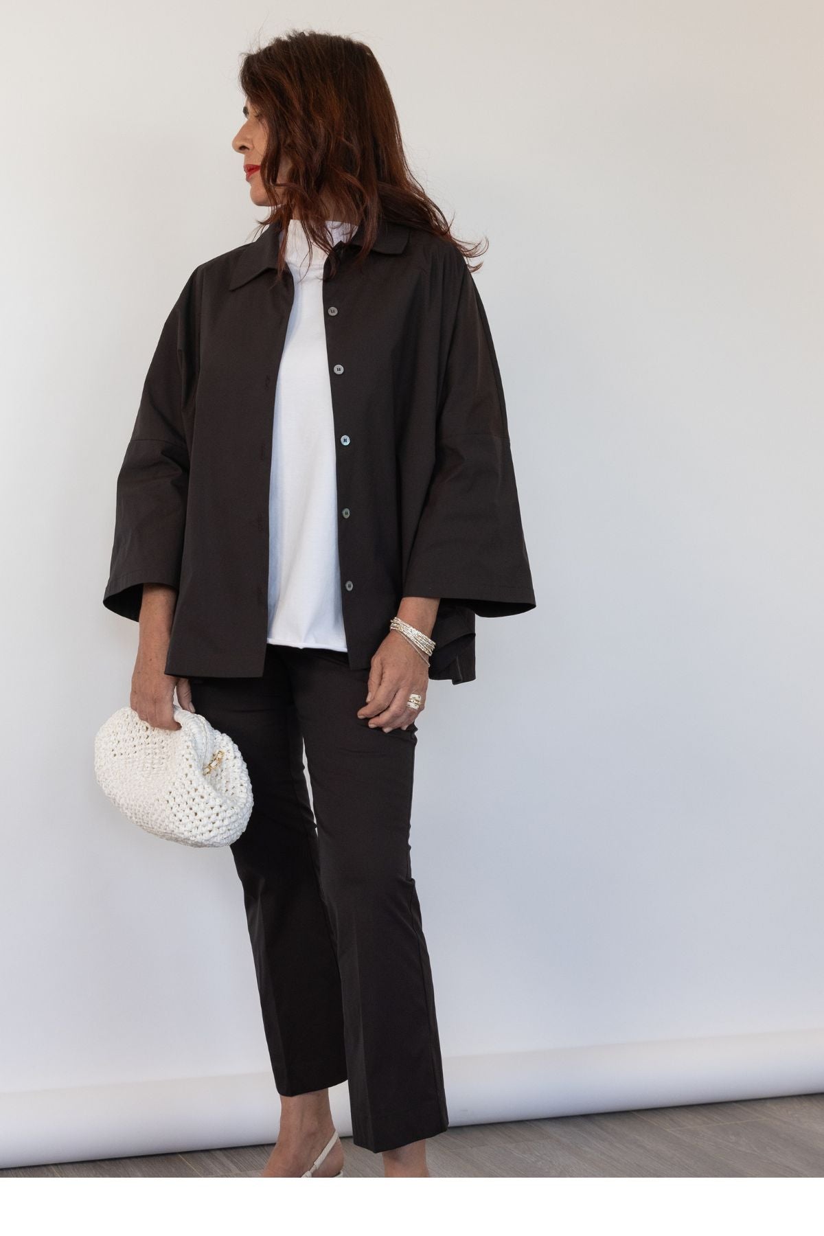 Pantaloni Popeline Stretch Claudette Liviana Conti CNTK50