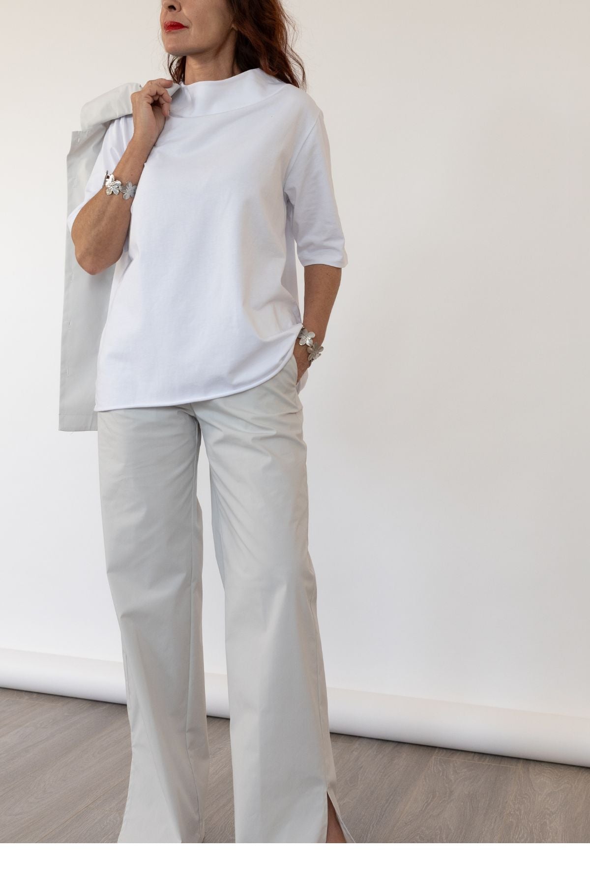Pantalone Cotone Stretch Julian Liviana Conti F6SK52