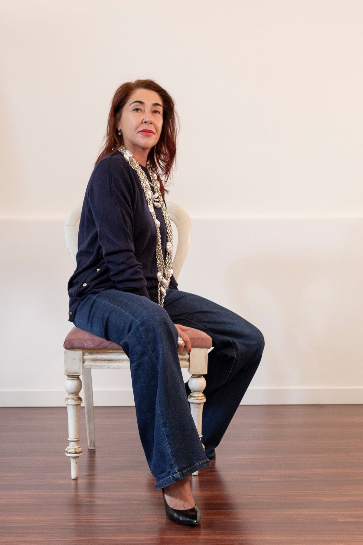 JEANS DENIM BLU ELASTICIZZATO GNGB MODELLO J.LO