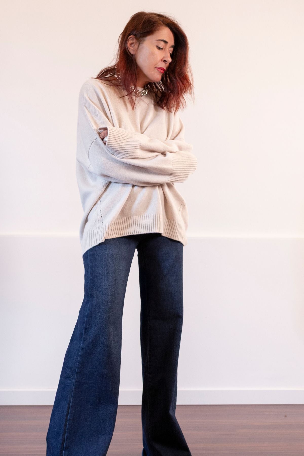 JEANS DENIM BLU ELASTICIZZATO GNGB MODELLO J.LO