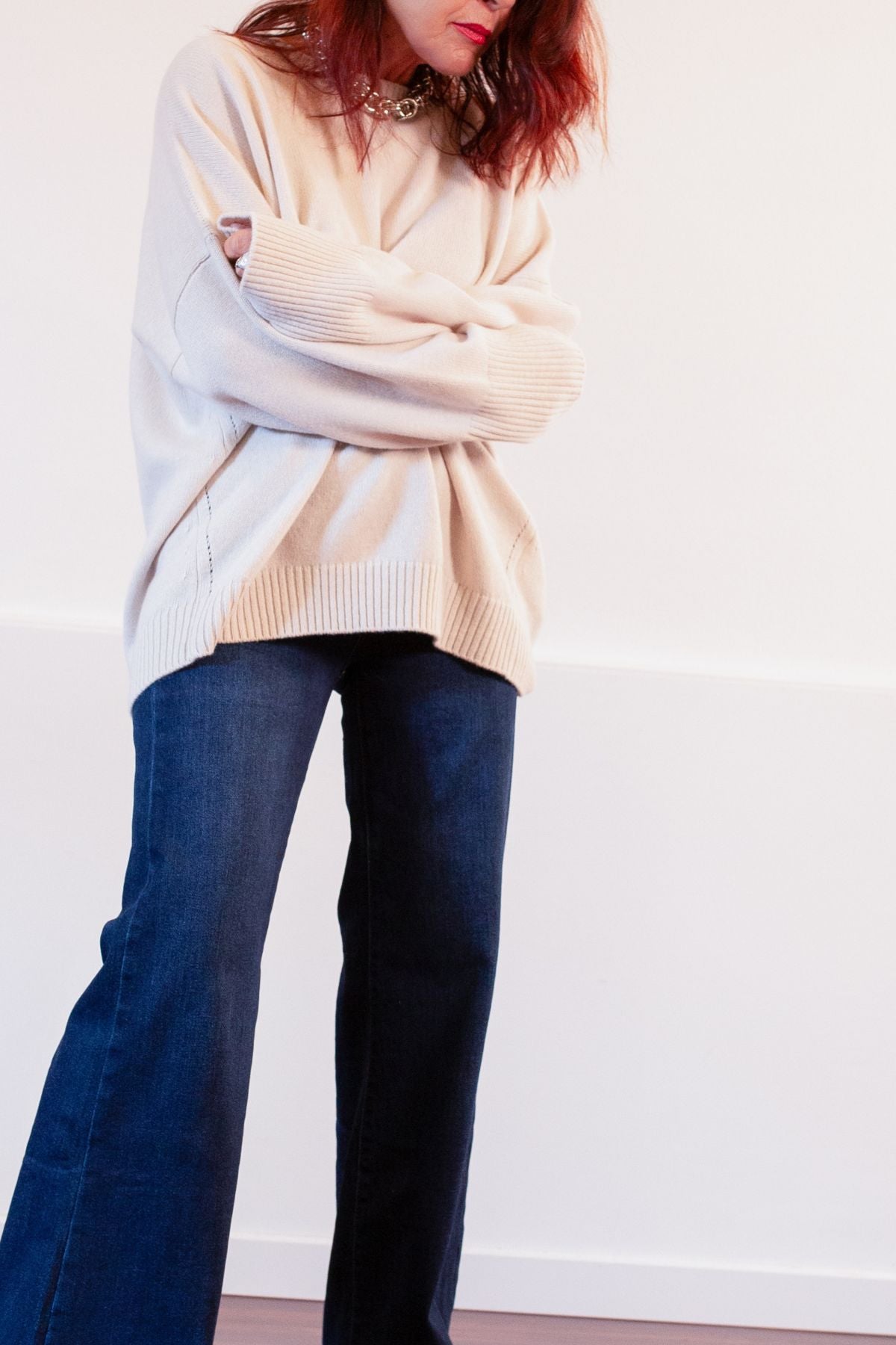 MAGLIA OVER IN CASHMERE LIVIANA CONTI EDRA L5WC10