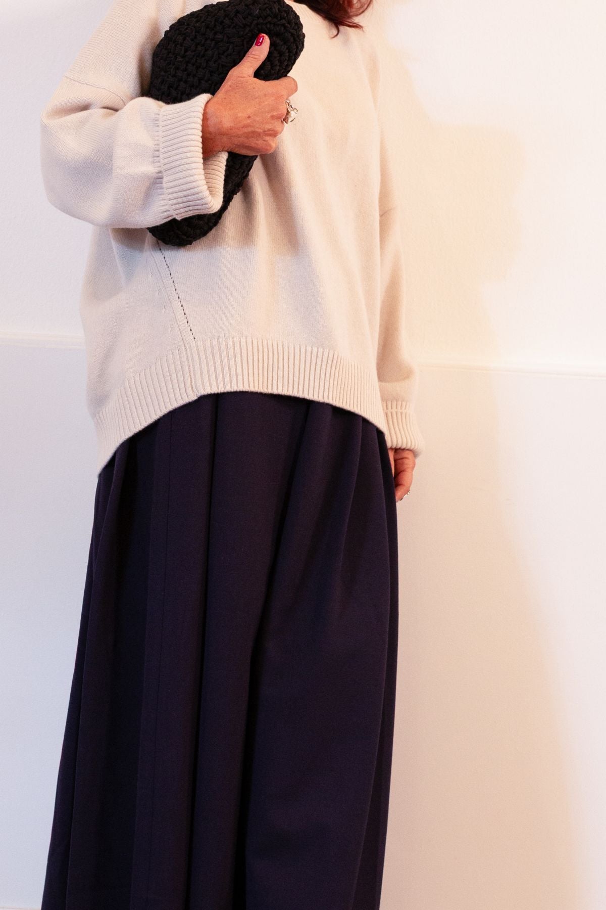 MAGLIA OVER IN CASHMERE LIVIANA CONTI EDRA L5WC10