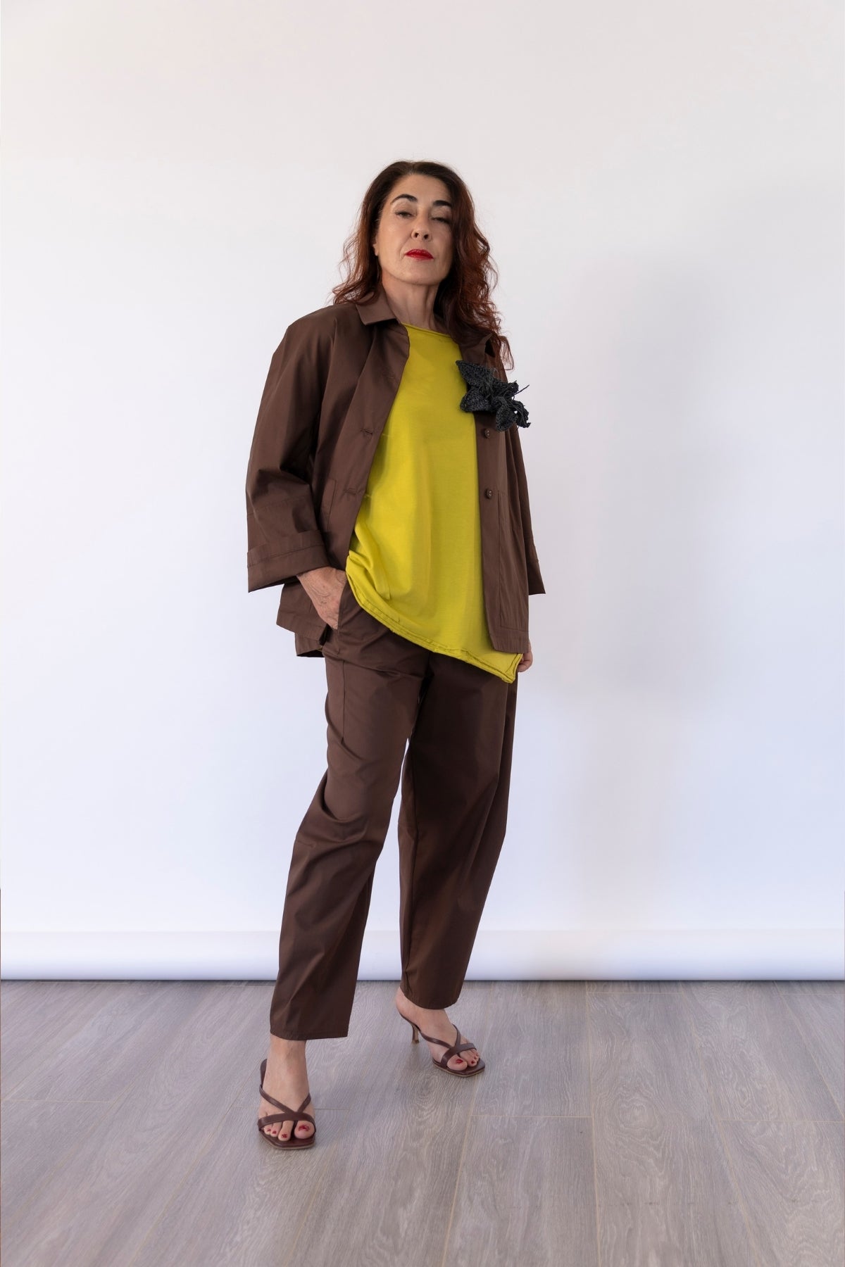 Jurere Giacca Camicia in Cotone Stretch