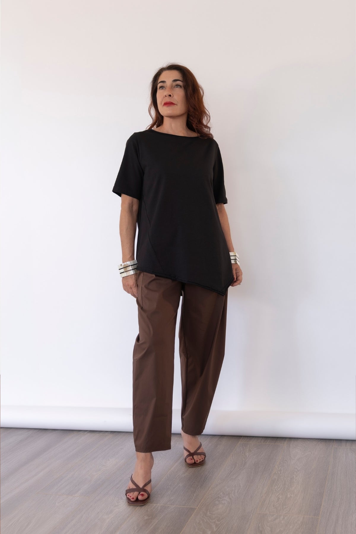 Jurere Pantalone Carota in Cotone Elasticizzato