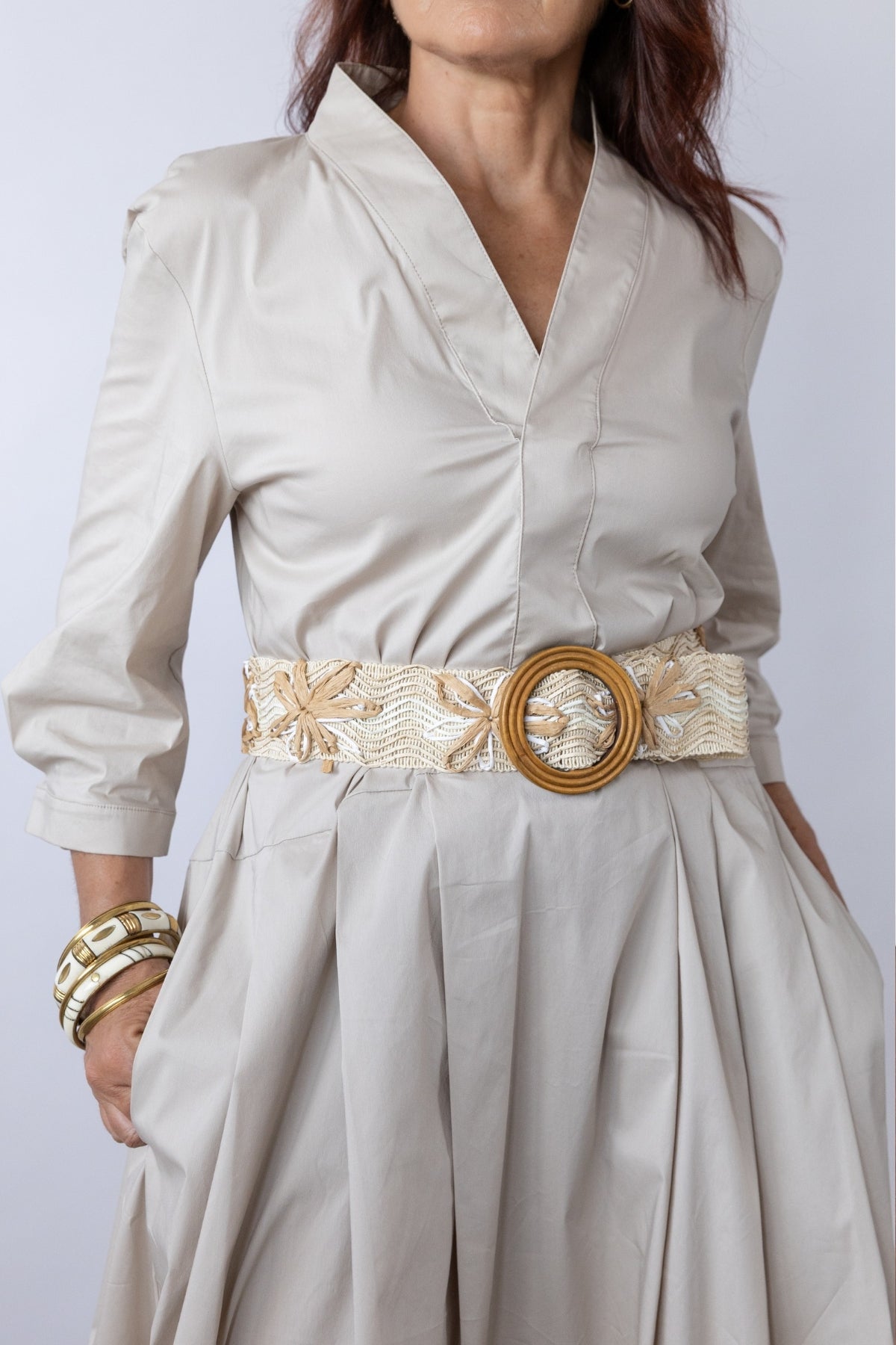 Abito lungo cotone stretch donna — Liviana Conti