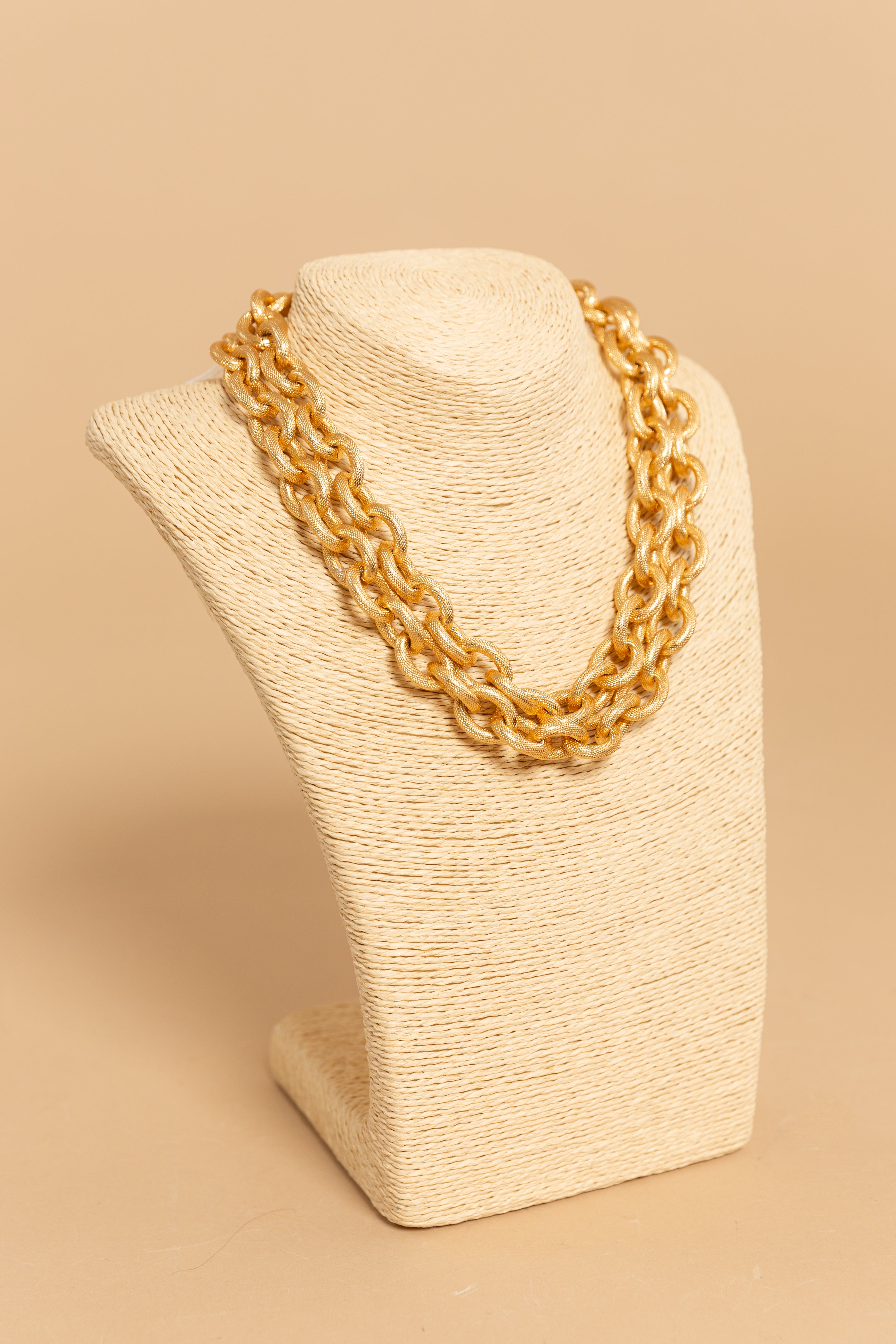 COLLIER DOPPIA CATENA SATINATA - GNGB
