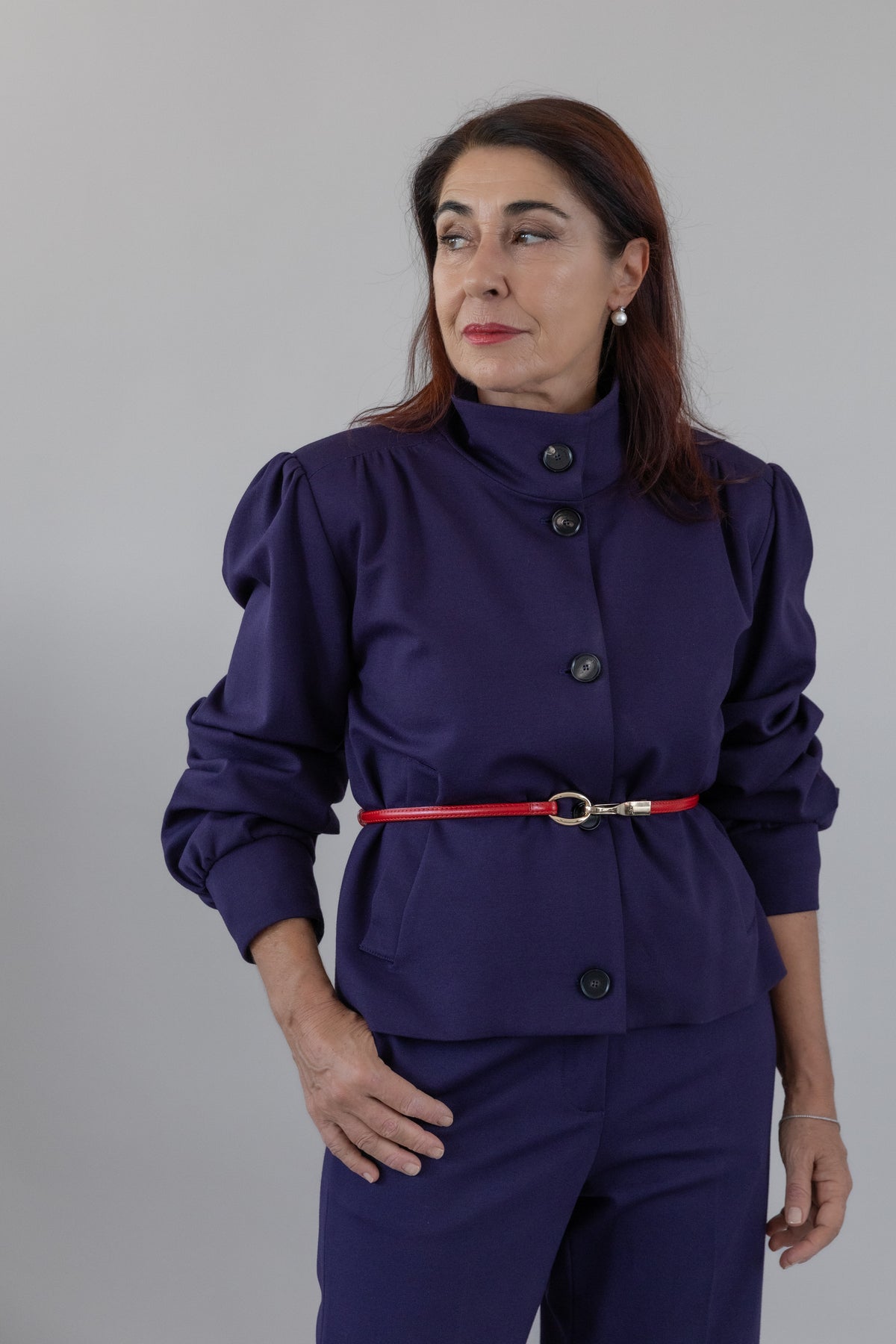 Giacca Punto Milano Collo Alto — Liviana Conti