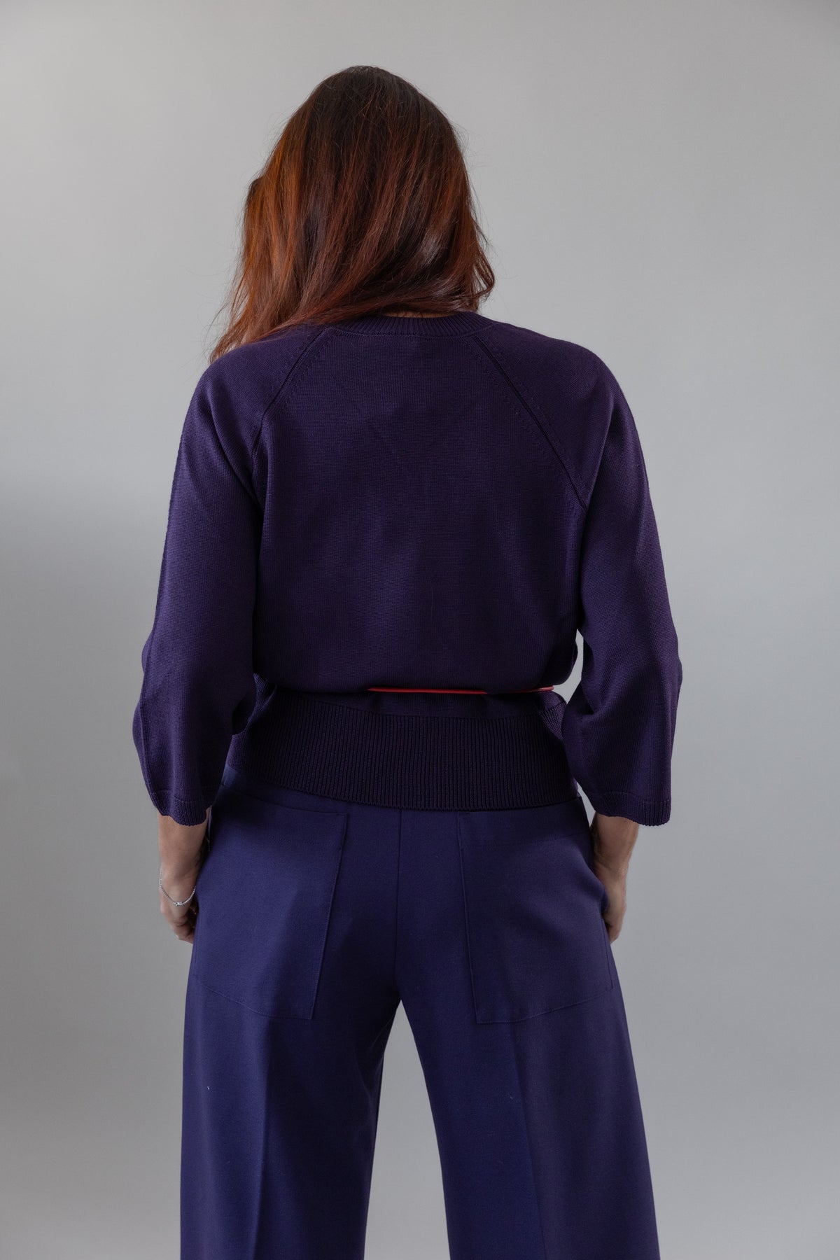 Pantaloni Larghi Punto Milano Stretch — Liviana Conti