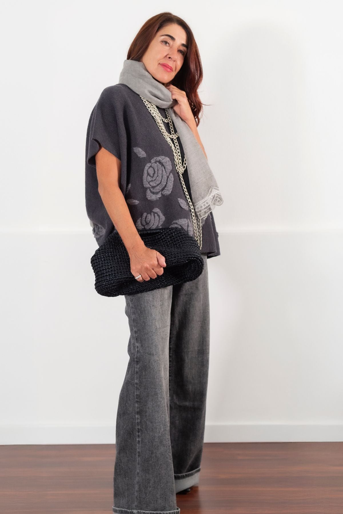 JEANS STONE WASHED GRIGI GNGB