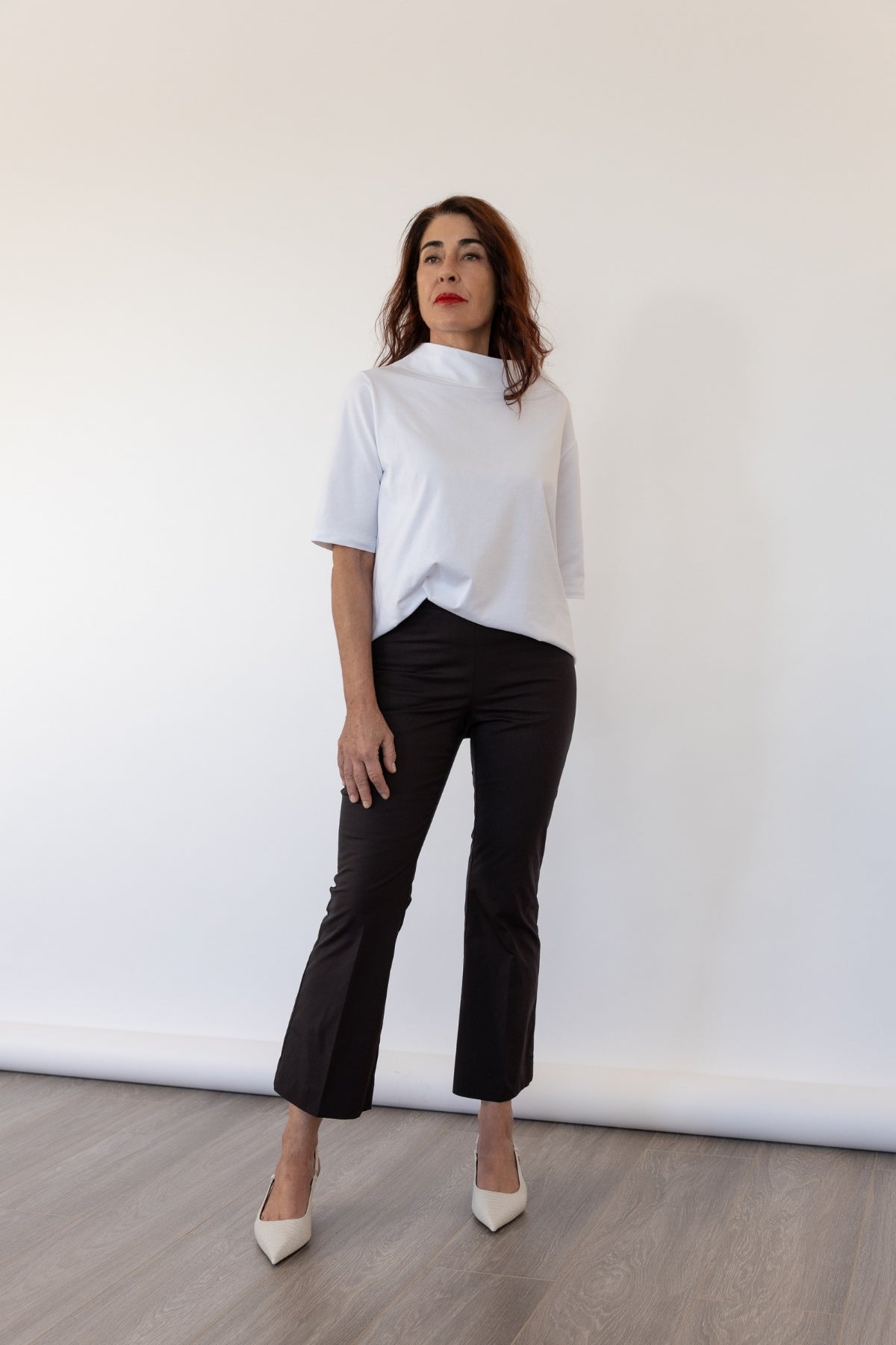 Stretch Cotton Crater Neck T-Shirt – Made in Italy