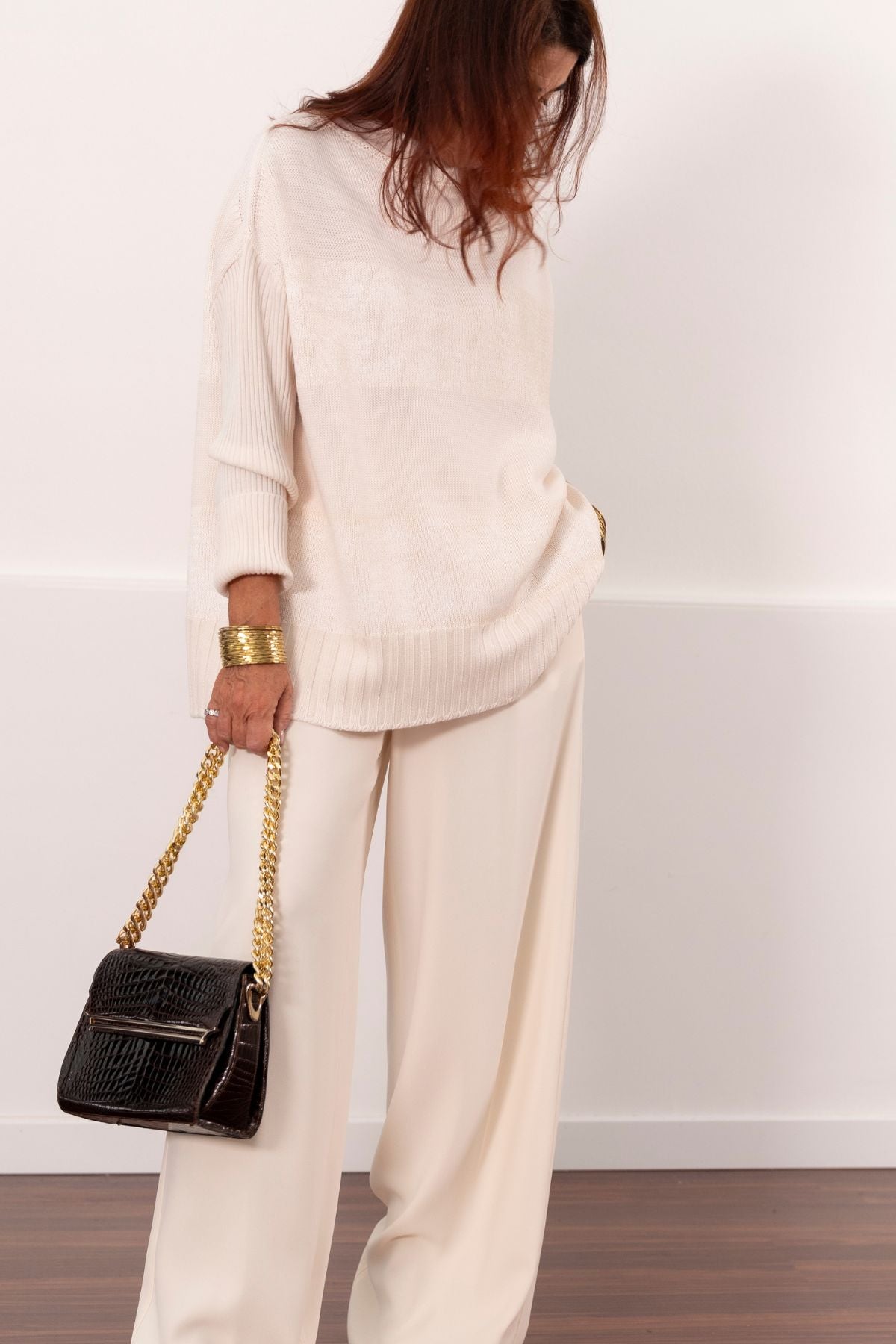 MAGLIA LAMINATA A RIGHE PIER ANTONIO GASPARI