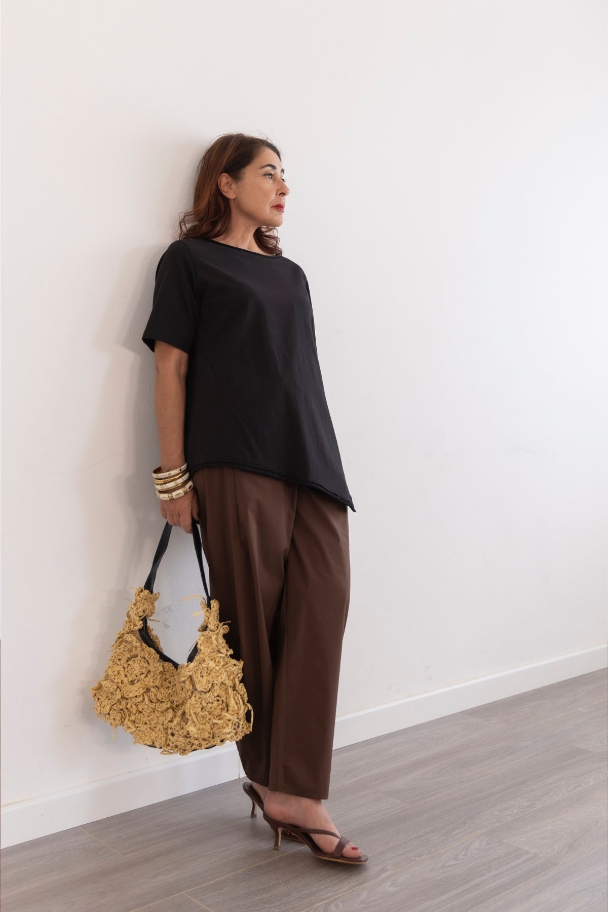 Jurere Pantalone Carota in Cotone Elasticizzato