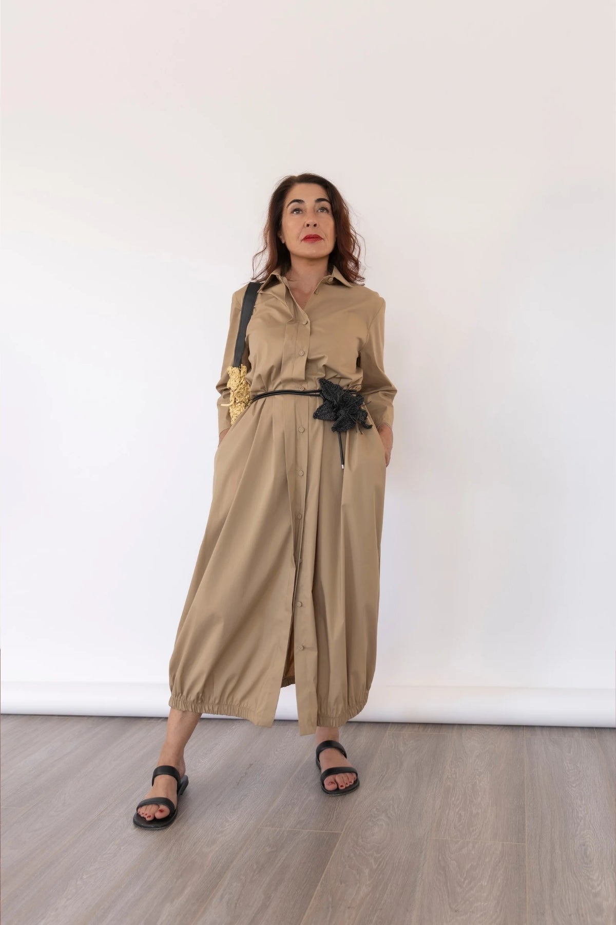 Jurere Abito Lungo Cotone Stretch