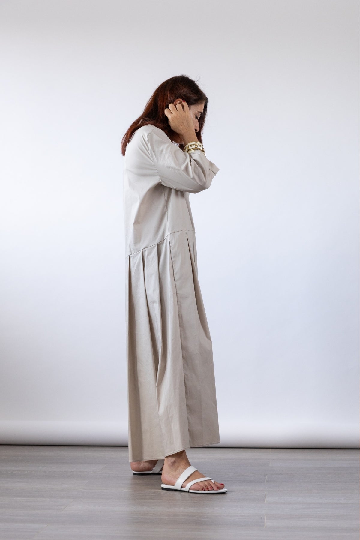 Abito lungo cotone stretch donna — Liviana Conti