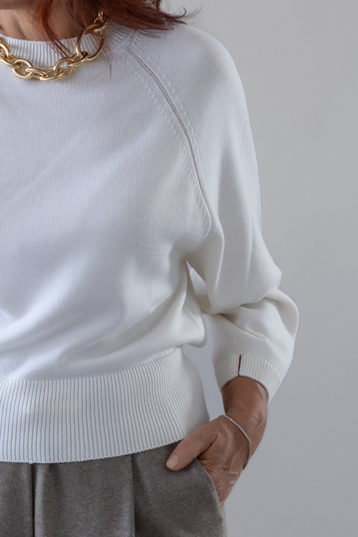 Maglia Corta Girocollo Manica Tre Quarti — Liviana Conti