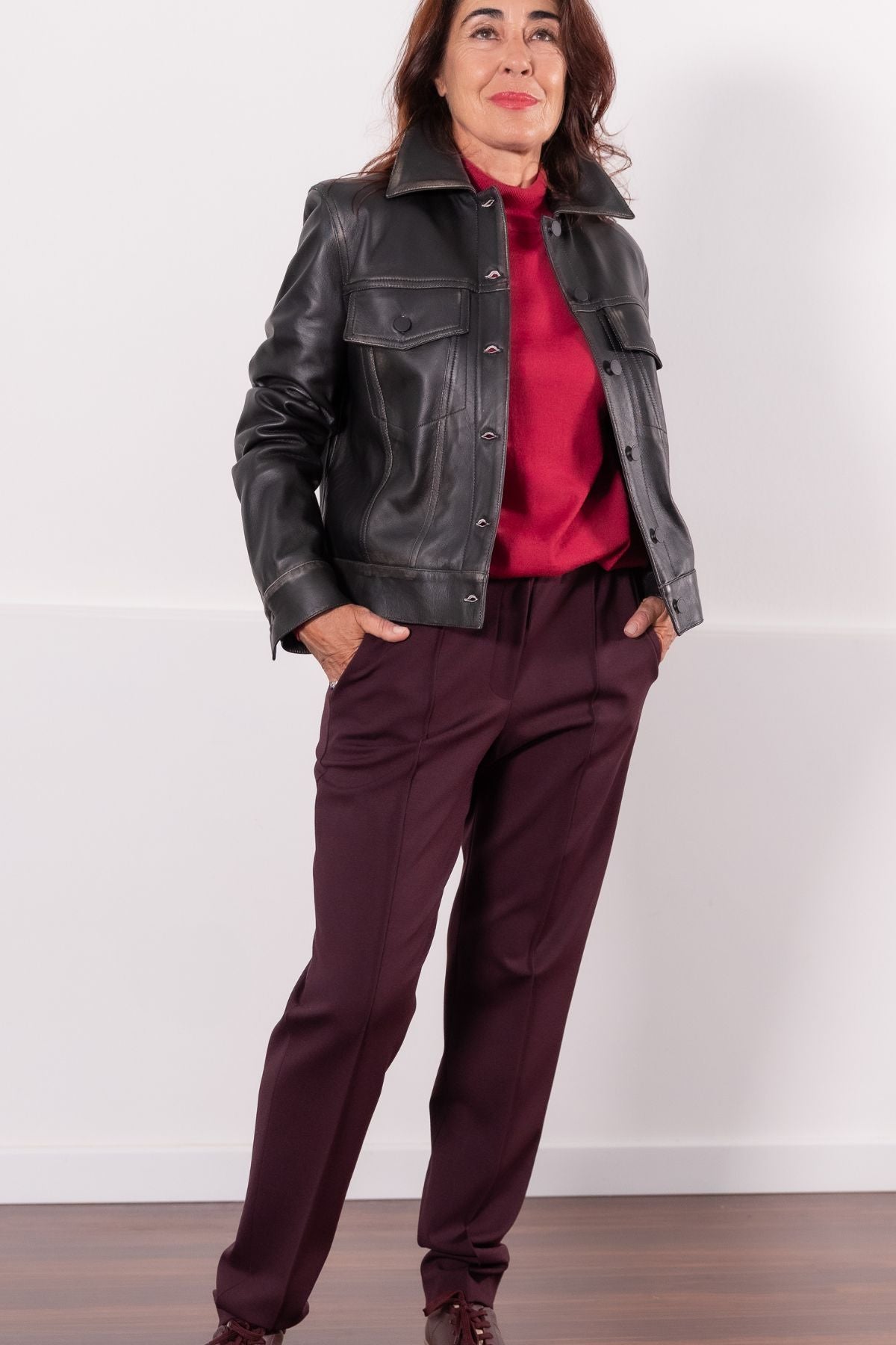 PANTALONE A SIGARETTA IN PUNTO MILANO- BENJAMIN FAWI41 LIVIANA CONTi