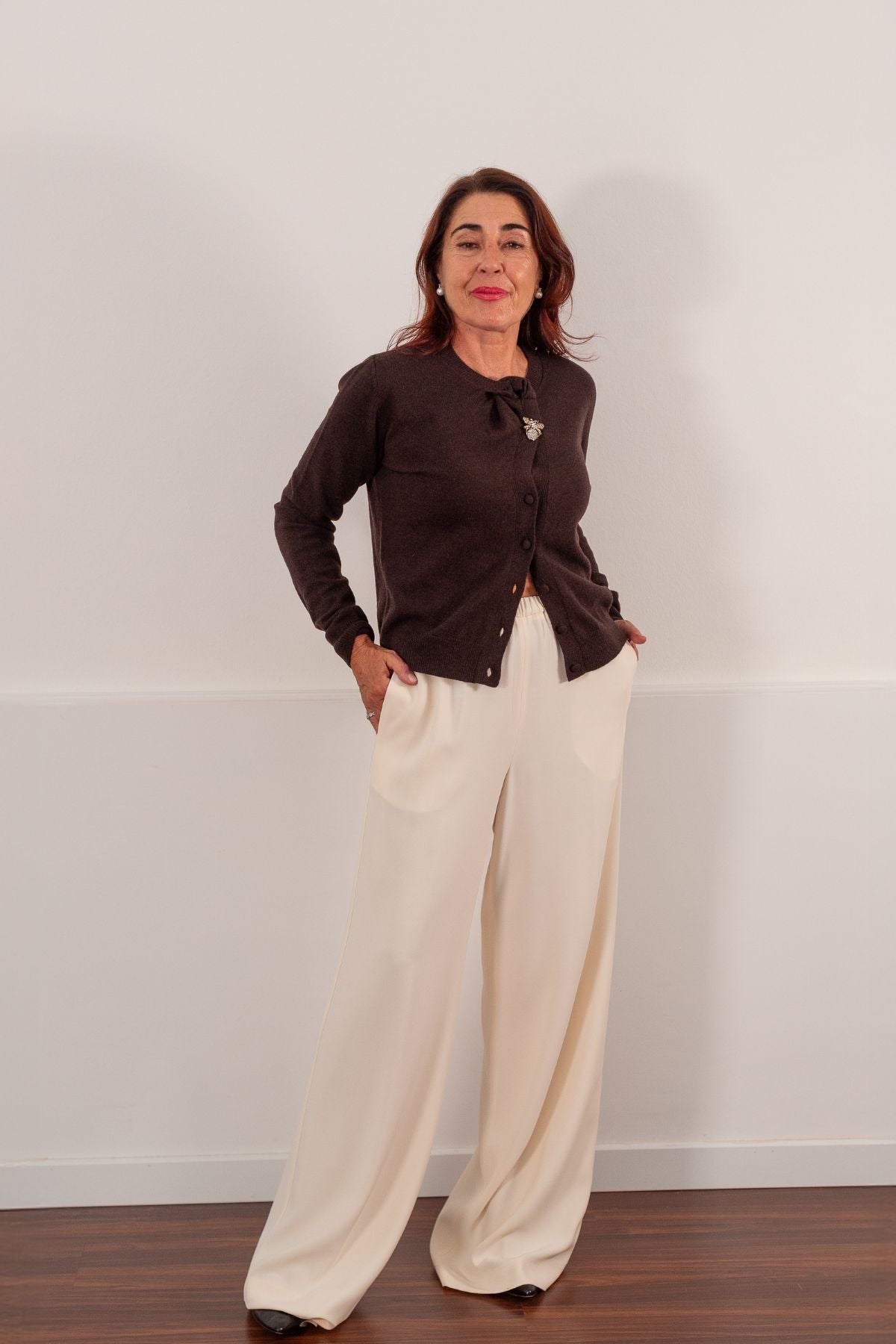 PANTALONE PALAZZO IN CADY LIVIANA CONTI