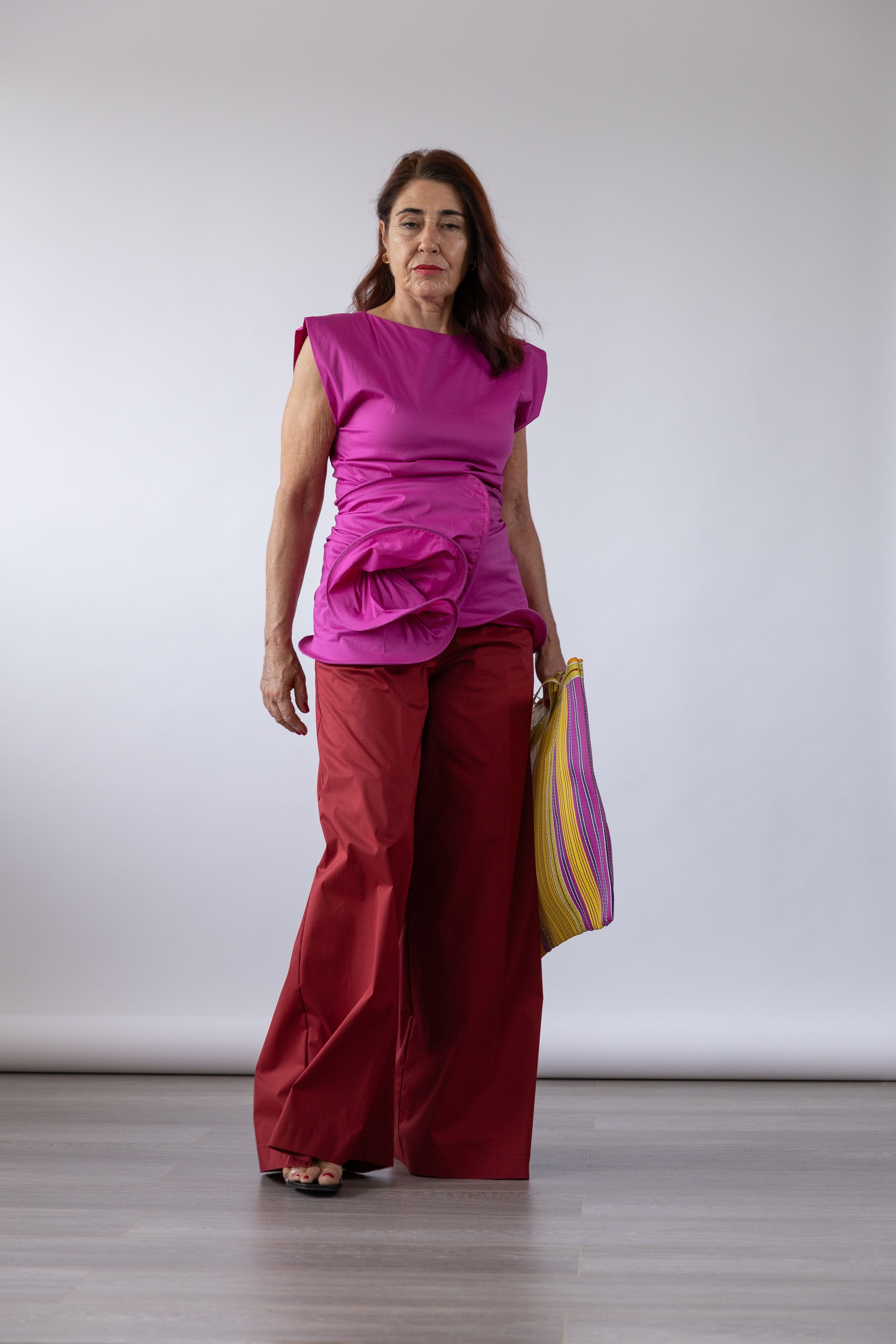 Women's Stretch Poplin Palazzo Trousers